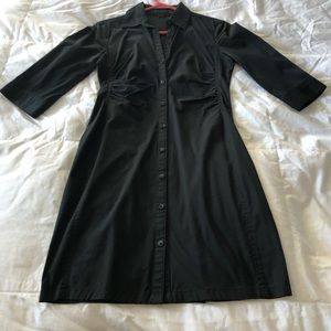Express Black Button down Shirt Dress